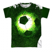 3D футболка Football Grass Head