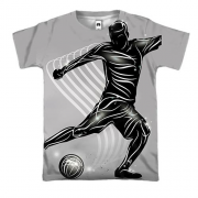 3D футболка Футболист Арт-графика