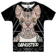Детская 3D футболка Gangster Cat