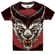 Детская 3D футболка Wolf Art