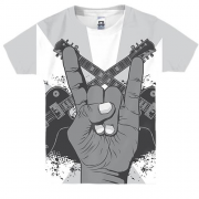Детская 3D футболка Rock Hand