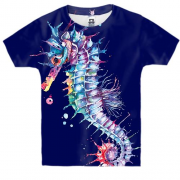 Детская 3D футболка Sea ​​Horse Art