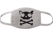 Тканинна маска для обличчя кіт-череп