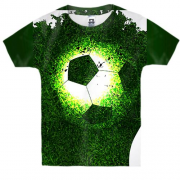 Детская 3D футболка Football Grass Head