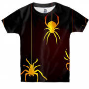 Детская 3D футболка Yellow Spiders