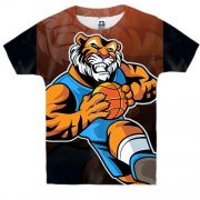 Детская 3D футболка Tiger Basketball player