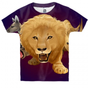 Дитяча 3D футболка Wild Animals
