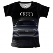 Жіноча 3D футболка Audi Black