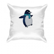 Подушка з пінгвіном в шарфику