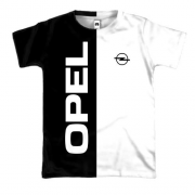 3D футболка Opel logo (Black and White)