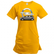 Подовжена футболка Opel car