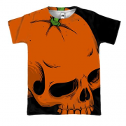 3D футболка Skull-Orange