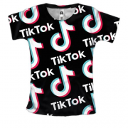 Жіноча 3D футболка Tik Tok pattern