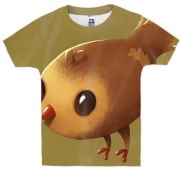 Дитяча 3D футболка Brown bird