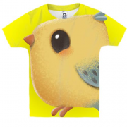 Дитяча 3D футболка Cute yellow bird