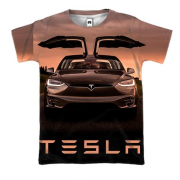 3D футболка Black Tesla