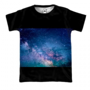 3D футболка Яркое звездное небо