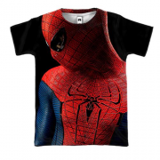 3D футболка Людина-павук в крупному плані