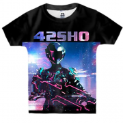 Детская 3D футболка 42SHO робот с оружием