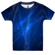 Детская 3D футболка Голубое сияние
