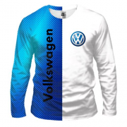 Чоловічий 3D лонгслів Volkswagen Blue Logo