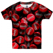 Детская 3D футболка крышки Coca Cola