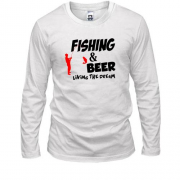 Лонгслив Fishing and beer