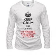 Лонгслів Keep Calp and listen to Cannibal Corpse