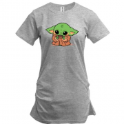 Подовжена футболка Baby Yoda.