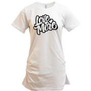 Удлиненная футболка Love More