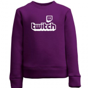 Детский свитшот с логотипом twitch