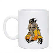 Чашка Космонавт на скутере