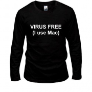 Лонгслив Virus free (I use Mac)