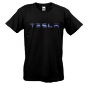 Футболка с лого Tesla (молнии)