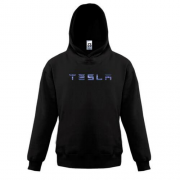 Детская толстовка с лого Tesla (молнии)