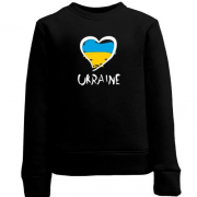 Детский свитшот с надписью "Ukraine" и сердечком