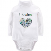 Детский боди LSL Ukraine - сердце (голограмма) (голограмма)