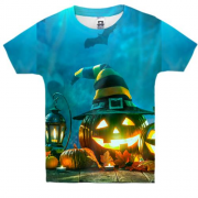 Детская 3D футболка Halloween art Screaming man