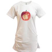 Подовжена футболка натуральний Apple