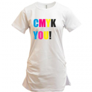Подовжена футболка CMYK YOU!