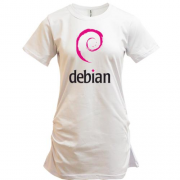 Подовжена футболка Debian
