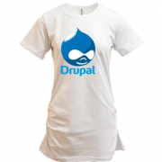 Подовжена футболка з логотипом Drupal