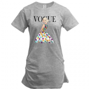 Удлиненная футболка VOGUE blonde girl