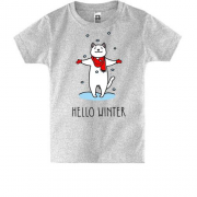 Дитяча футболка Hello winter