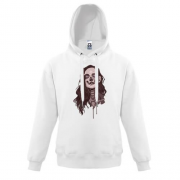 Детская толстовка girl makeup skull