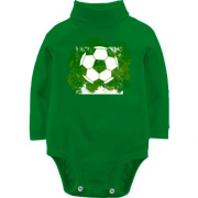 Детский боди LSL с футбольным мячом на фоне зелени