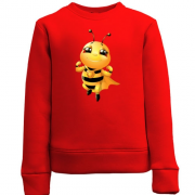 Детский свитшот с пчелой супергероем