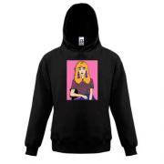 Детская толстовка Blonde in a strange t-shirt