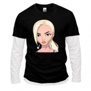 Комбінований лонгслів Art. Blonde angry