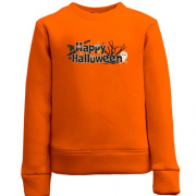 Детский свитшот с надписью Happy Halloween (2)